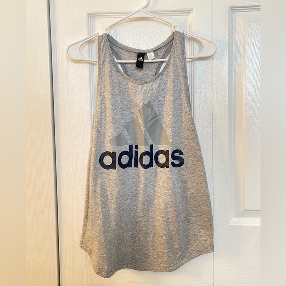 adidas Tops - Adidas light gray tank top size small